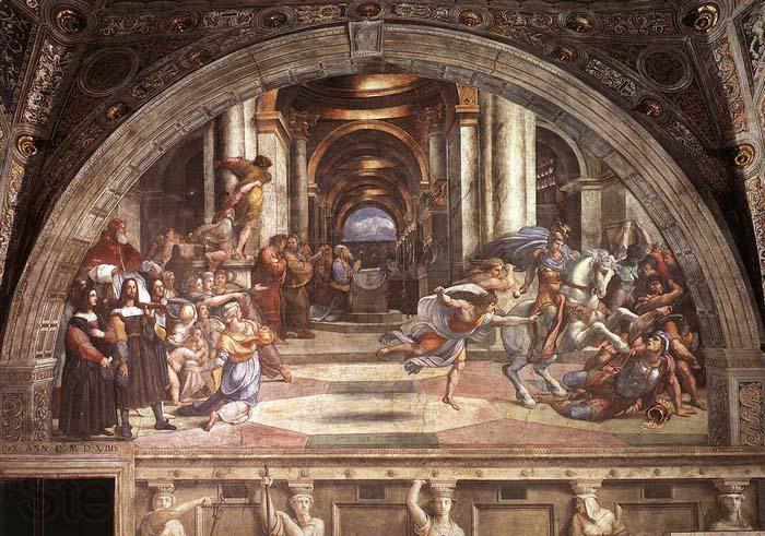 RAFFAELLO Sanzio The Expulsion of Heliodorus from the Temple